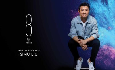 8 Elm - Simu Liu and Burst Logo